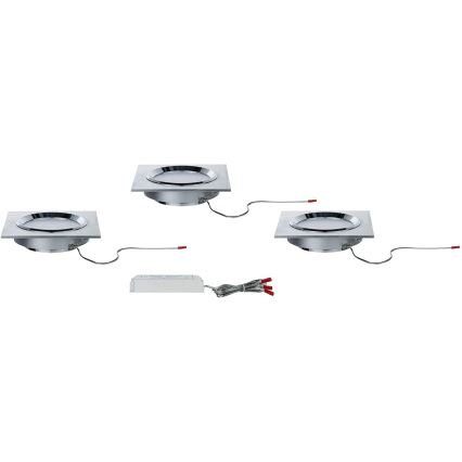 Paulmann 92696 - НАБІР 3xLED/8W Стельовий вбудований світильник з регулюванням яскравості DICE 230V