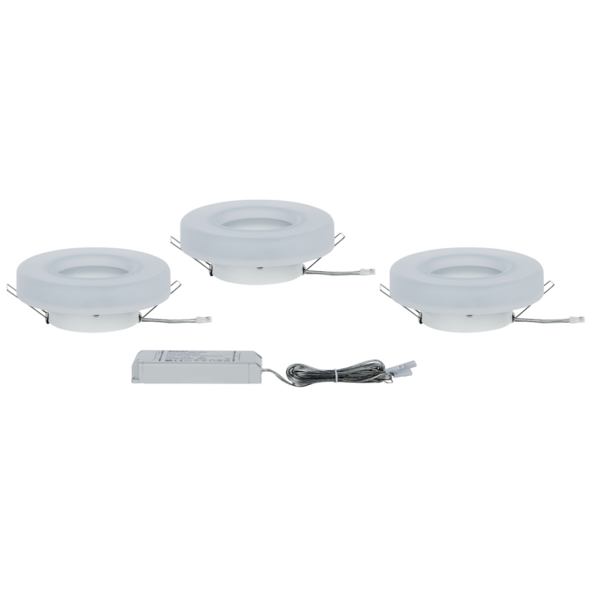 Paulmann 92704 - SADA 3xLED/5,5W Вбудований стельовий світильник BAGEL 230V