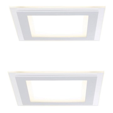 Paulmann 92706 - НАБІР 2xLED/7,5W Стельовий вбудований світильник з регулюванням яскравості DECODICE 230V