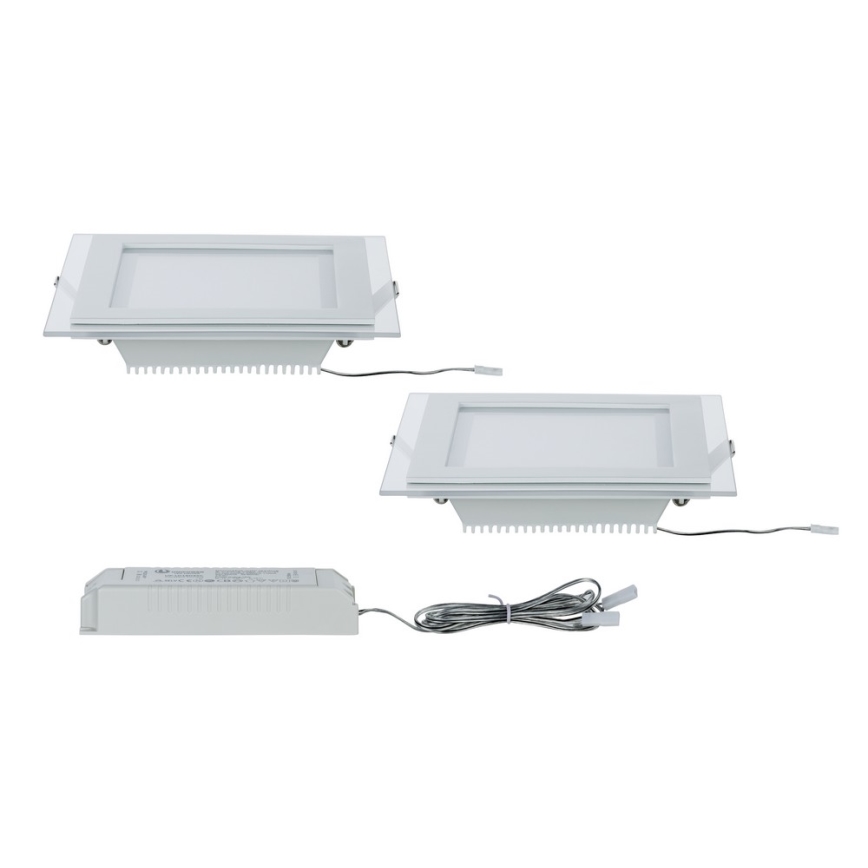 Paulmann 92706 - НАБОР 2xLED/7,5W Встроенный светильник с регулированием яркости DECODICE 230V