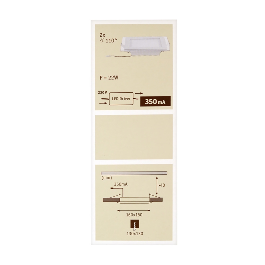 Paulmann 92706 - НАБОР 2xLED/7,5W Встроенный светильник с регулированием яркости DECODICE 230V