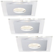 Paulmann 92727 - Набор 3x светильника для ванной комнаты PREMIUM LINE LED-GU10/3,5W 230V
