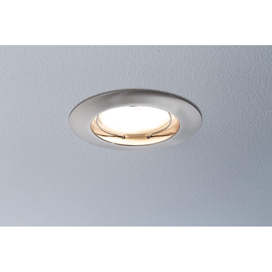 Paulmann 92827 - НАБІР 3xLED/7W IP44 Вбудований стельовий світильник для ванної з регулюванням яскравості COIN 230V