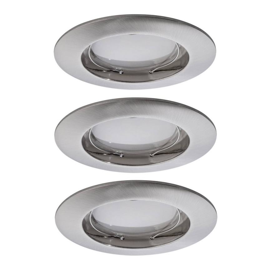 Paulmann 92827 - НАБОР 3xLED/7W IP44 Встроенный светильник для ванной комнаты с регулированием яркости COIN 230V