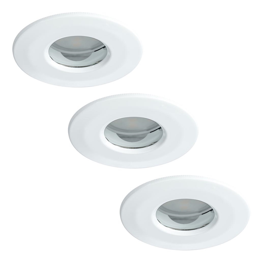 Paulmann 92847 - НАБІР 3xLED/7W IP65 Світлодіодний вбудований світильник для ванної з регулюванням яскравості COIN 230V