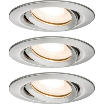 Paulmann 92900 - НАБОР 3xGU10/7W IP65 Регулируемое потолочное светильник для ванной NOVA 230V
