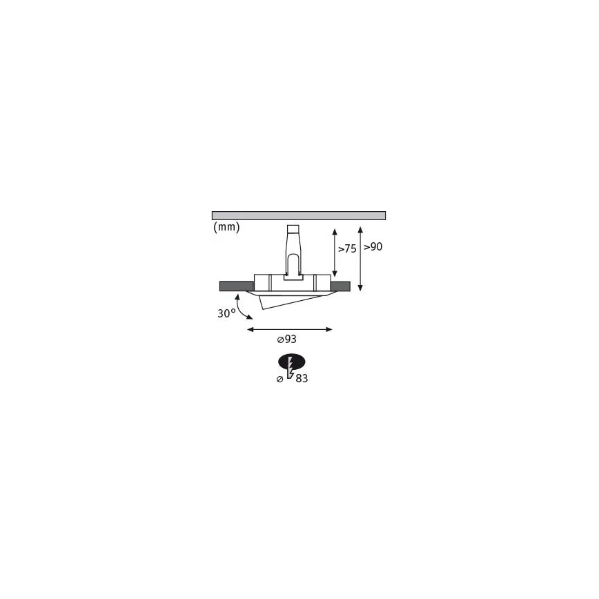 Paulmann 92900 - НАБОР 3xGU10/7W IP65 Встроенный светильник для ванной комнаты с регулированием яркости NOVA 230V