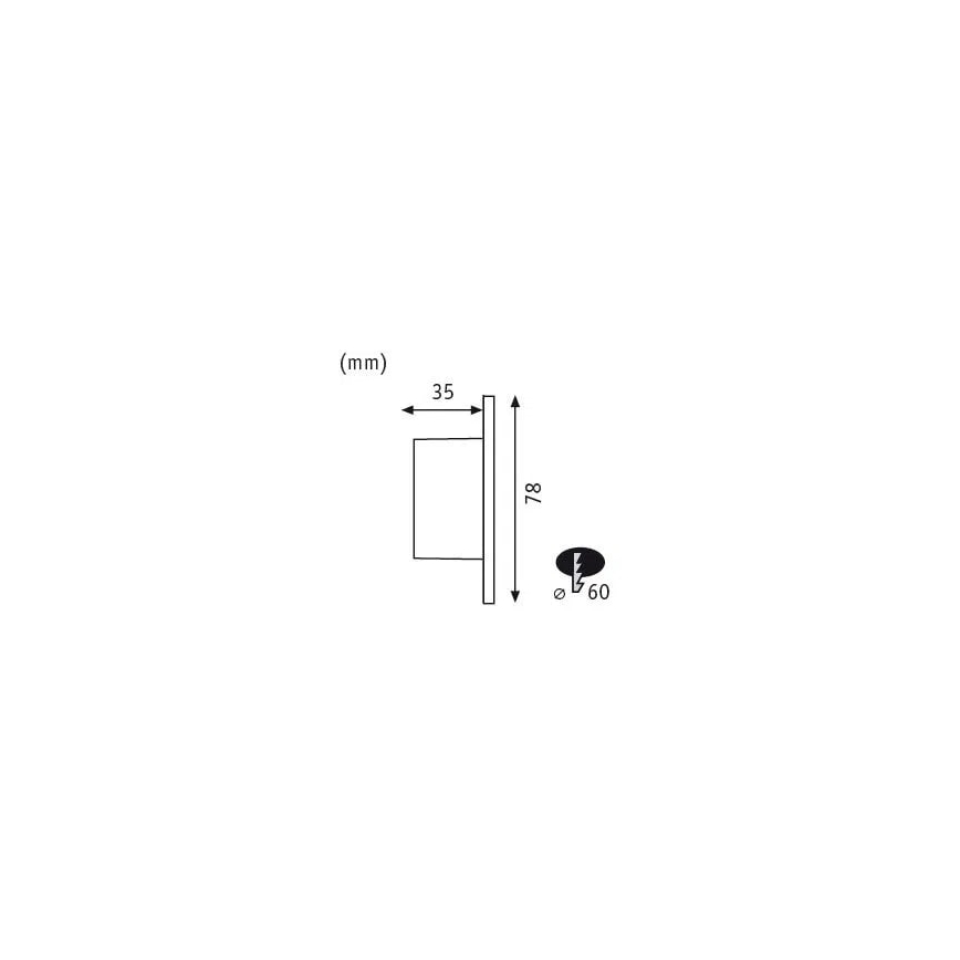 Paulmann 92924 - LED/1,7W Світильник для сходів WAND 230V
