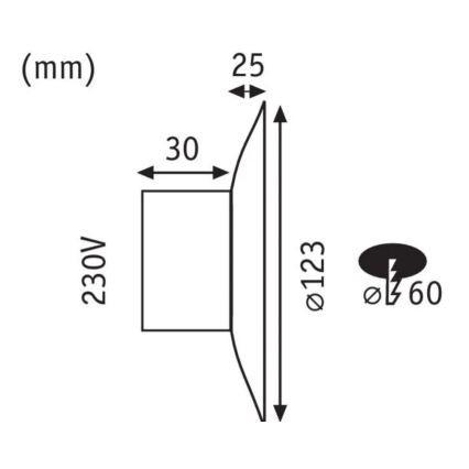 Paulmann 92926 - LED/2W Сходовий світильник DEKORATIV 230V