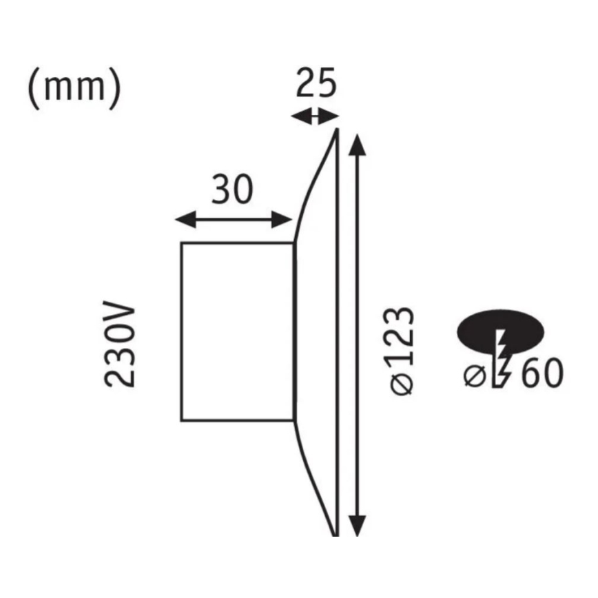 Paulmann 92926 - LED/2W Сходовий світильник DEKORATIV 230V