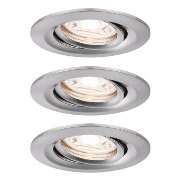 Paulmann 92973 - НАБІР 3xLED/4,2W IP23 Світильник для ванної з регулюванням яскравості COIN 230V