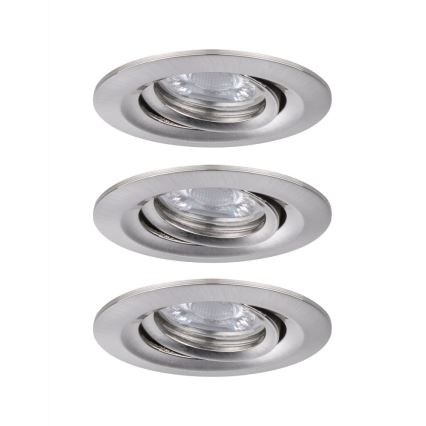 Paulmann 92973 - НАБІР 3xLED/4,2W IP23 Світильник для ванної з регулюванням яскравості COIN 230V