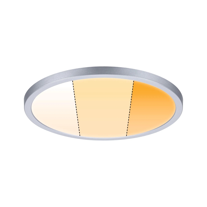 Paulmann 92992 - LED/16W IP44 Потолочный встраиваемый светильник для ванной комнаты AREO, 230V, 2000/3000/4000K, диаметр 23 см, матовый хром
