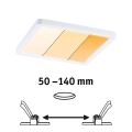 Paulmann 92993 - LED/13W IP44 Встраиваемый потолочный светильник для ванной AREO 230V 2000/3000/4000K 17,5x17,5 см белый