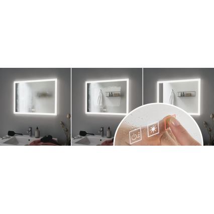 Paulmann 93013 - LED/22W IP44 Зеркало для ванной комнаты с подсветкой с регулированием яркости и подогревом 230V 2700/4000/6500K