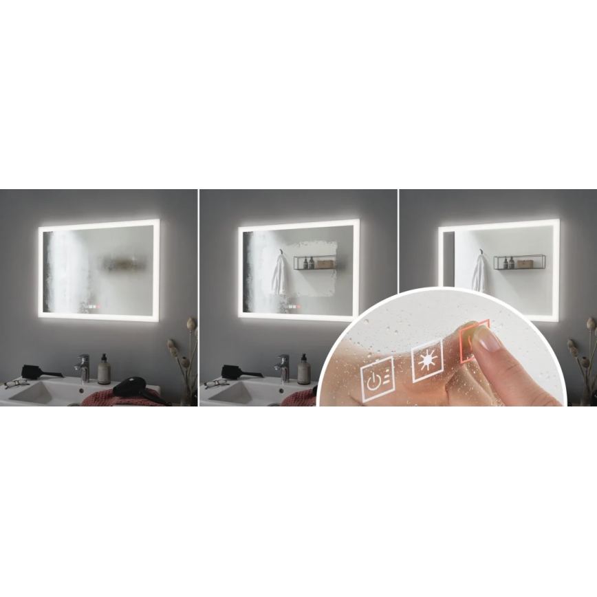 Paulmann 93013 - LED/22W IP44 Зеркало для ванной комнаты с подсветкой с регулированием яркости и подогревом 230V 2700/4000/6500K