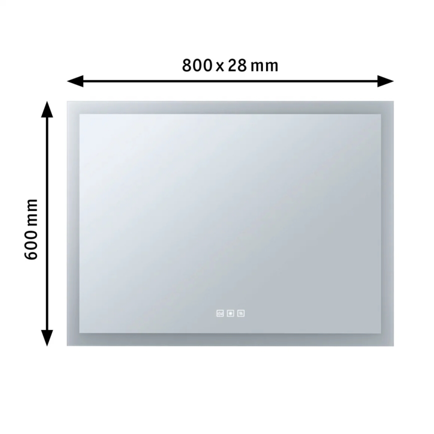Paulmann 93013 - LED/22W IP44 Зеркало для ванной комнаты с подсветкой с регулированием яркости и подогревом 230V 2700/4000/6500K