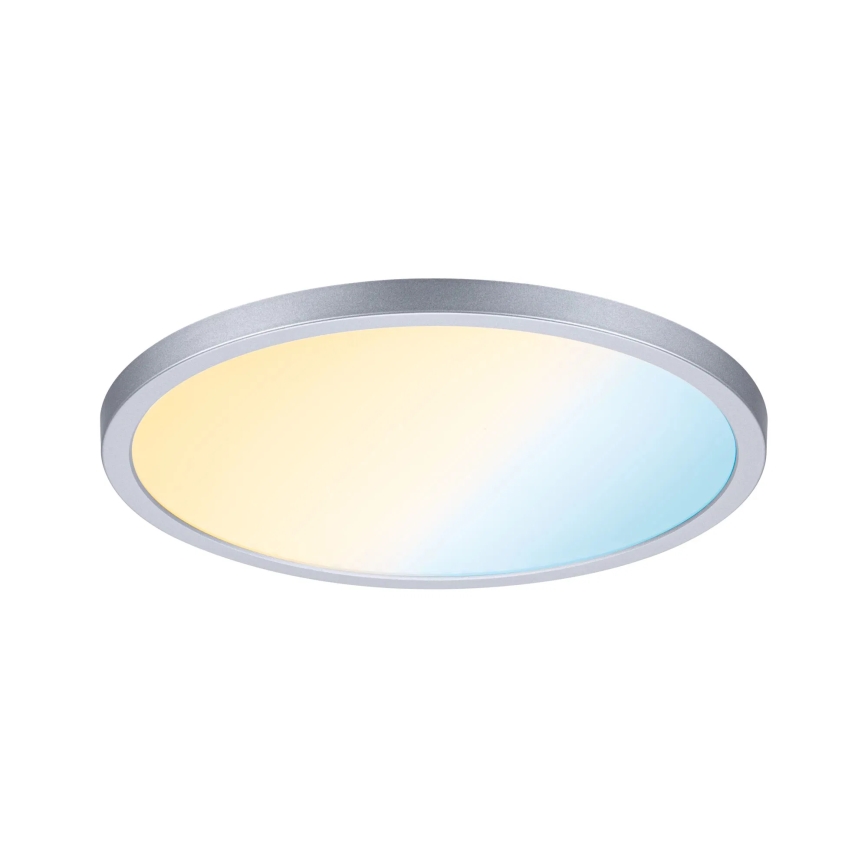 Paulmann 93046 - LED, 16 Вт, IP44 димований вбудований світильник для ванної кімнати AREO 230 В 3000–6500K діаметр 23 см матовий хром