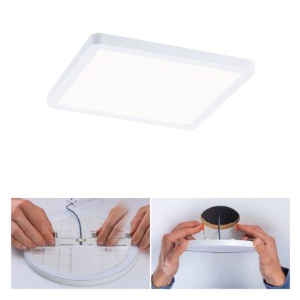 Paulmann 93059 - LED/13W IP44 Диммируемый встраиваемый потолочный светильник для ванной AREO 230V 17,5x17,5 cm белый