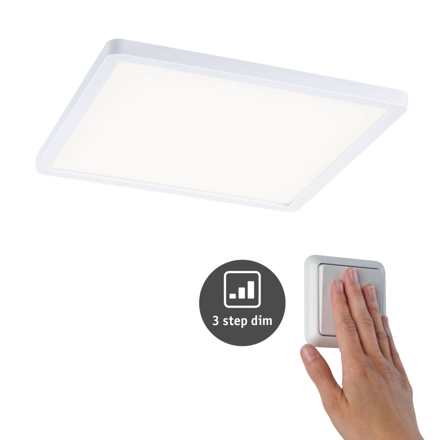 Paulmann 93060 - LED/16W IP44 з регулюванням яскравості вбудований стельовий світильник для ванної кімнати AREO 230V 23x23 cm білий