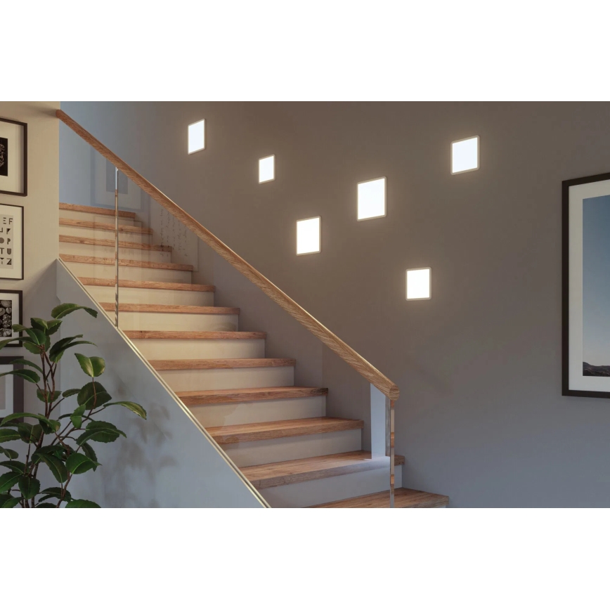 Paulmann 93060 - LED/16 Вт IP44 Диммируемый встраиваемый потолочный светильник для ванной AREO 230 В 23x23 см белый