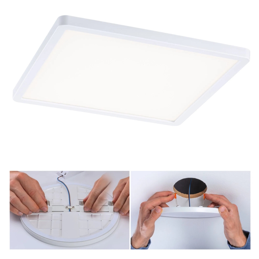 Paulmann 93060 - LED/16 Вт IP44 Диммируемый встраиваемый потолочный светильник для ванной AREO 230 В 23x23 см белый