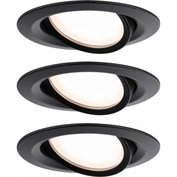 Paulmann 93080 - НАБОР 3xLED/6W IP23 Регулируемое потолочное светильник для ванной COIN 230V
