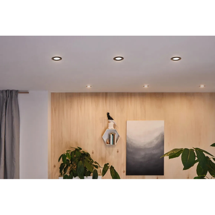 Paulmann 93080 - НАБОР 3xLED/6W IP23 Встроенный светильник для ванной комнаты с регулированием яркости COIN 230V