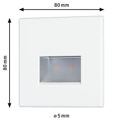 Paulmann 93093 - LED/1,2W Сходовий світильник EDGE 230V