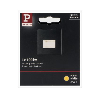 Paulmann 93094 - LED/1,2W Сходовий світильник EDGE 230V