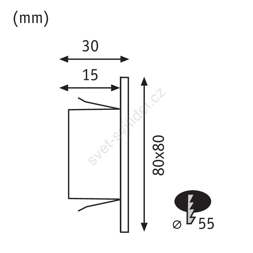Paulmann 93094 - LED/1,2 Вт Світильник для сходів EDGE 230В