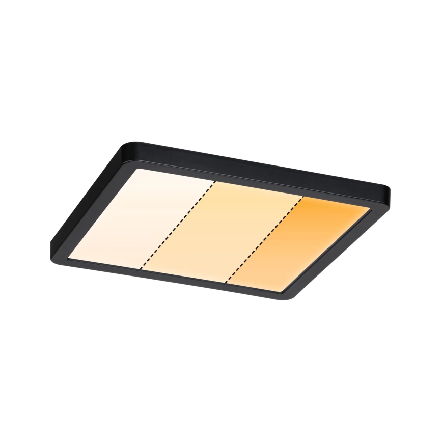 Paulmann 93101 - LED/13W IP44 Встраиваемый потолочный светильник для ванной AREO 230V 2000/3000/4000K 17,5x17,5 cm чёрный