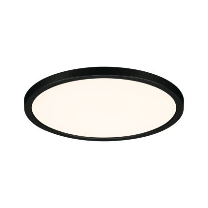 Paulmann 93102 - LED/16W IP44 вбудований стельовий світильник для ванної кімнати AREO 230V 2000/3000/4000K діаметр 23 см чорний