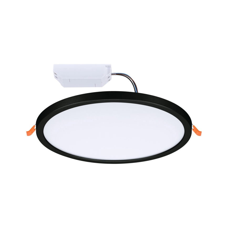 Paulmann 93102 - LED/16W IP44 вбудований стельовий світильник для ванної кімнати AREO 230V 2000/3000/4000K діаметр 23 см чорний