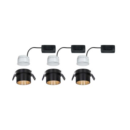 Paulmann 93379 - НАБІР 3xLED/6W IP44 Вбудований стельовий світильник для ванної з регулюванням яскравості GIL 230V