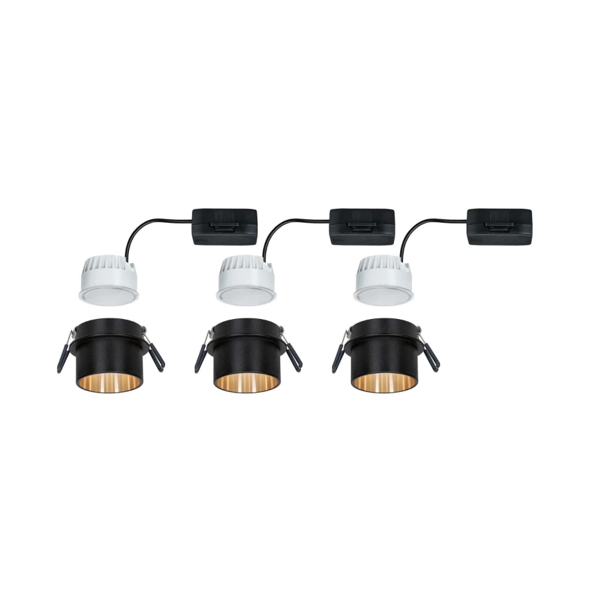 Paulmann 93379 - НАБІР 3xLED/6W IP44 Вбудований стельовий світильник для ванної з регулюванням яскравості GIL 230V