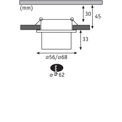 Paulmann 93383 - НАБІР 3xLED/6W IP44 Вбудований стельовий світильник для ванної з регулюванням яскравості GIL 230V