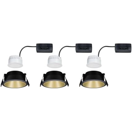 Paulmann 93404 - НАБІР 3xLED/6,5W IP44 Вбудований стельовий світильник для ванної з регулюванням яскравості COLE 230V
