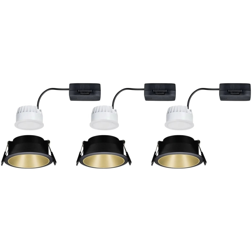 Paulmann 93404 - НАБІР 3xLED/6,5W IP44 Вбудований стельовий світильник для ванної з регулюванням яскравості COLE 230V