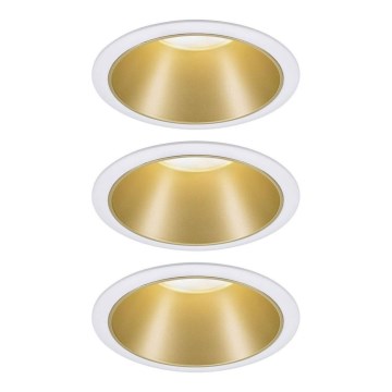 Paulmann 93406 - НАБОР 3xLED/6,5W IP44 Встроенный светильник для ванной комнаты с регулированием яркости COLE 230V