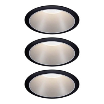 Paulmann 93408 - НАБІР 3xLED/6,5W IP44 Вбудований стельовий світильник для ванної з регулюванням яскравості COLE 230V