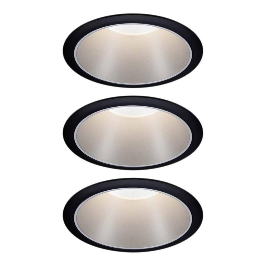 Paulmann 93408 - НАБІР 3xLED/6,5W IP44 Вбудований стельовий світильник для ванної з регулюванням яскравості COLE 230V