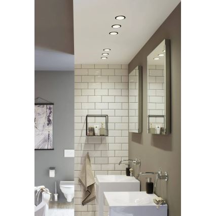 Paulmann 93408 - НАБОР 3xLED/6,5W IP44 Встроенный светильник для ванной комнаты с регулированием яркости COLE 230V