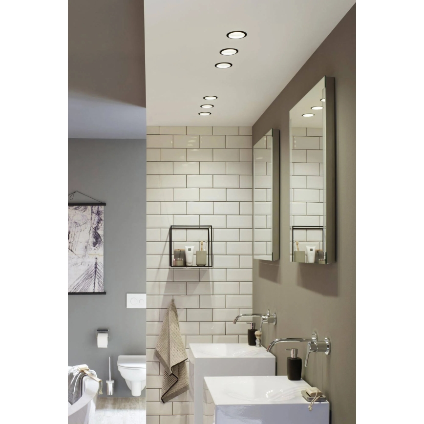 Paulmann 93408 - НАБОР 3xLED/6,5W IP44 Встроенный светильник для ванной комнаты с регулированием яркости COLE 230V