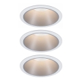 Paulmann 93410 - НАБОР 3xLED/6,5W IP44 Встроенный светильник для ванной комнаты с регулированием яркости COLE 230V