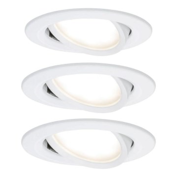Paulmann 93449 - НАБІР 3xLED/6,5W IP23 Вбудований стельовий світильник для ванної NOVA 230V