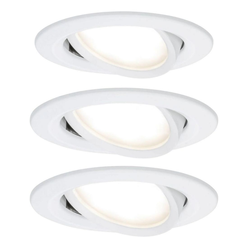 Paulmann 93449 - НАБІР 3xLED/6,5W IP23 Вбудований стельовий світильник для ванної NOVA 230V