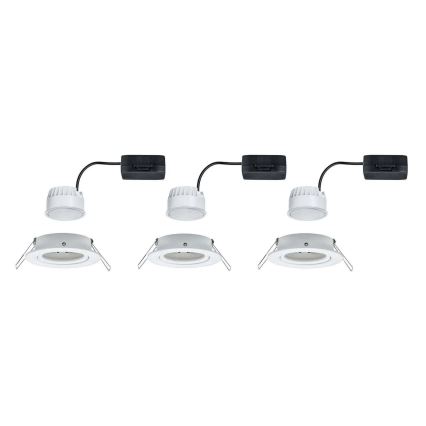 Paulmann 93449 - НАБІР 3xLED/6,5W IP23 Вбудований стельовий світильник для ванної NOVA 230V