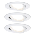 Paulmann 93449 - НАБОР 3xLED/6,5W IP23 Встроенный светильник для ванной комнаты NOVA 230V