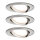 Paulmann 93483 - НАБОР 3xLED/6,5W IP23 Встроенный светильник для ванной комнаты с регулированием яркости NOVA 230V